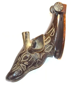 Bronze Giraffe Door Knocker - Picture 1 of 5