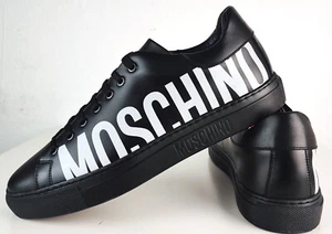 MOSCHINO Serena Sneakers Men´s Shoes Herren Designer Schuhe Schwarz Gr.43 NEU - Bild 1 von 16