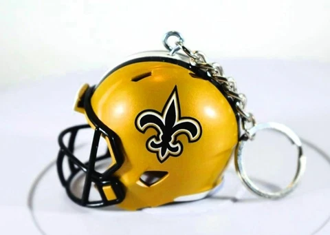 New Orleans Saints Golden Mini Helmet Keychain Cover