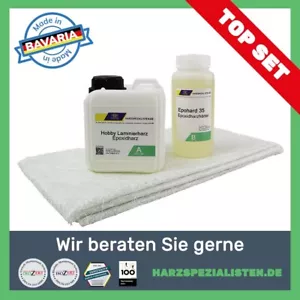 Reparaturset 1,5 kg Epoxidharz und Härter und 2 m² Glasfasermatte 300g/m² *SET* - Bild 1 von 2