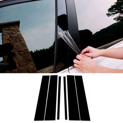 Fit Honda Pilot 2009 2010 2011 2012 2013 2014 2015 Gloss Black Pillar Posts Trim - Imagem 1 de 4