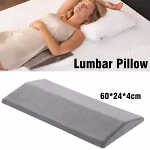 Lumbar Support Pillow Memory Foam Pillow Bed Waist Support Cushion Pain Relief - Picture 1 of 13