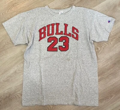 Vtg 80s Champion Michael Jordan Chicago Bulls Jersey Shirt. Heather Gray. Size L - Image 1 of 4