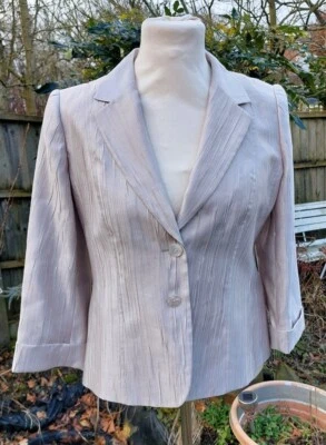 Occasion wear Designer Windsmoor champagne beige swing jacket UK 14 - Image 1 of 4