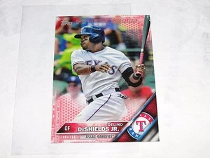 2016 Topps Series One DELINO DeSHIELDS JR #19 Red Mini Variant/5 Texas RANGERS - Picture 1 of 2