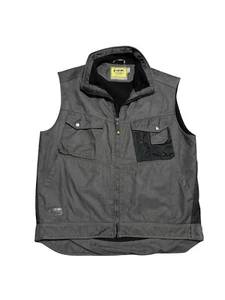 Vintage Snickers Workwear Fleece Lined Vest Gilet Warm Bodywarmer Size XL - Picture 1 of 7