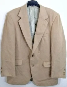 Nordstrom Mens Vintage Loro Piana Italy 100% Camel Hair Jacket Coat 2 Button XL - Picture 1 of 11