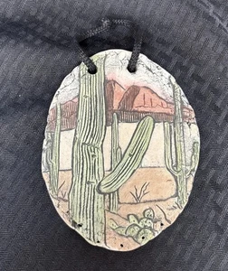 Wall Hanging Shapes Of Clay By Stan Wall. Hand Painted With Mt St Helen’s Ash - Picture 1 of 10