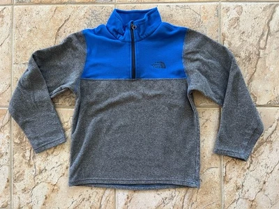 Blusa moletom leve The North Face masculina em excelente estado usado 1/4 zíper micro lã M 10 12 - Imagem 1 de 4