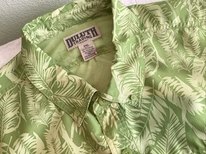 Duluth Trading Co Hawaiian Green Floral Herren belüftet Angel-/Wanderhemd XXL - Bild 1 von 12