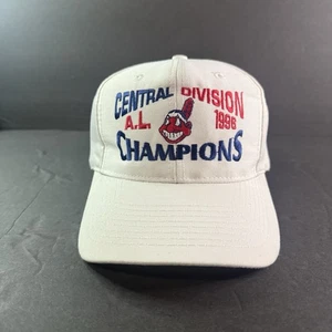 Vintage Cleveland Indians Central Division Champions 1996 Snapaback Hat - Picture 1 of 8
