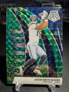 jaxon smith njigba 2024 Panini Mosaic Elevate Green Mosaic Prizm Parallel #17 - Picture 1 of 2