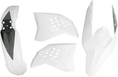 Kit de carrocería de guardabarros de plástico Acerbis blanco negro KTM 400 XCW 09-10 Foto 1 de 4