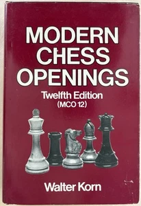 Modern Chess Openings MCO 12 Walter Korn (1982)  hardcover with dust jacket - Picture 1 of 3