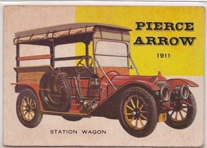 Vintage 1911 Pierce Arrow Station Wagon #16 Topps World on Wheels Trading Card - Bild 1 von 2