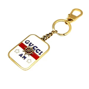 Portachiavi GUCCI 598562 oro e metallo bianco design elegante usato - Foto 1 di 6