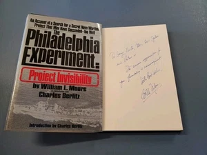 Philadelphia Experiment Signed by William L Moore 1979 Hardcover Book - Foto 1 di 9