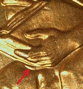 2009 P Penny WDDR-025 Red Doubled Die Extra Finger... free shipping - Picture 1 of 5
