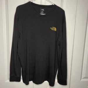 T-shirt manica lunga The North Face taglia LargeNever Stop Exploring logo maglietta nera - Foto 1 di 8