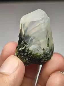 Epidote Combined With Quartz Crystals Having Beautiful Growth And Inclusions-Pak - Picture 1 of 12