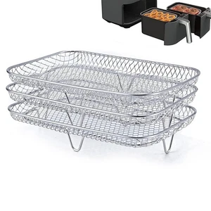 Vegetables For Roast Meat Three-layer Shelf Dehydrating Rack 1pcs Silver - Picture 1 of 10