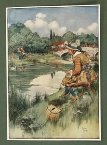 IzAAK WALTON, JAMES THORPE Compleat Angler Illustrated Edition 1911 - Picture 1 of 9