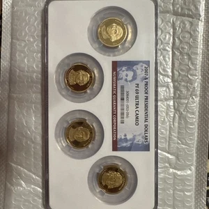 2007-S Proof Presidential Dollars PF 69 Ultra Cameo 4 Coin Set - Picture 1 of 11