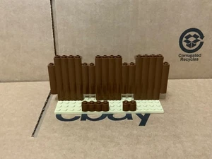 Lego Castle - 2 Brown Log Wall Panel - Palisade (30140) Western - Picture 1 of 5