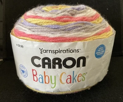 Caron Baby Cakes PRIMARY Suaves Rayas de Verano 8.5 OZ, 560 yardas NUEVO #4 Peso Foto 1 de 4