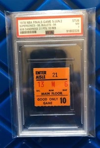 1978 NBA FINALS Game 5 Ticket PSA 7 NM, HIGHEST GRADED TICKET FOR THIS GAME!!! - Picture 1 of 2