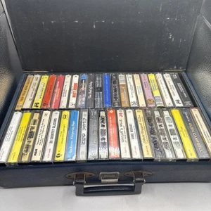 Music Cassettes Bulk Lot Of 40 in case, Mostly Country & Western - Picture 1 of 8