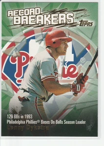 Lenny Dykstra 2003 Topps Series 2 Record Breakers #RB-LD Philadelphia Phillies - Picture 1 of 2