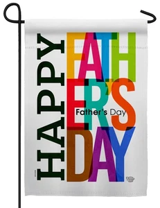 Happy Father's Day Sublimated Garden Flag - Imagen 1 de 1