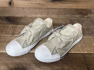 ⚡️ Converse Girl's All-Star Ribbonbelt Ox Casual Sneaker Beige Size 4 NEW ⚡️ - Picture 1 of 6