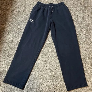 Under Armour Felpa Uomo Pile Nera Gamba Dritta Media Logo UA Leggi  - Foto 1 di 10