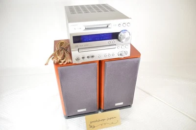 ONKYO FR-N9X CD MD Recorder Amplifier Mini Component Stereo W/ Speakers D-SX9A - Image 1 of 4