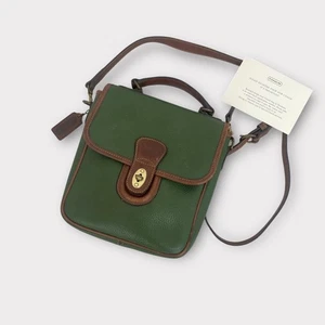 Rare Old Coach Oldcoach Sheridan Shoulder Bag Green - Picture 1 of 14