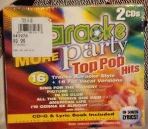Karaoke Party: More Top Pop Hits by Karaoke (CD, Jun-2003, 2 Discs, Madacy Dist… - Foto 1 di 2