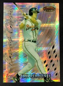 1997 Bowman's Best CHIPPER JONES Best Cuts ATOMIC REFRACTOR #BC2 HOF