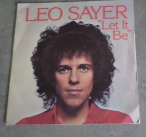 Leo Sayer 45 RPM Let It Be Vinyl Vintage - Picture 1 of 6