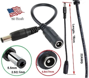 1-pcs DC Power 5.5x2.1mm female to7.9x5.5mm male Converter Cable Lenovo Laptop - Picture 1 of 7