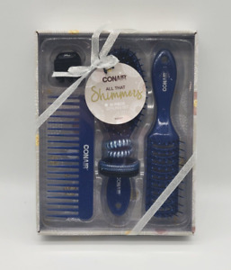 Con air Silver All That Shimmers Hair Gift Set 10 pc Blue