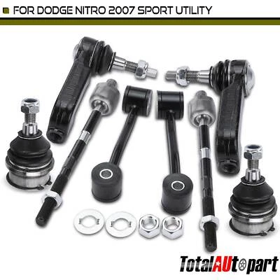 8x Stabilizer Bar Link Tie Rod End with Ball Joint for Dodge Nitro 2007 Front - Image 1 of 4