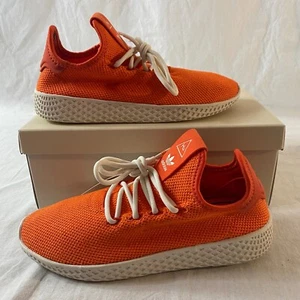 Adidas x Pharrell Williams PW Tennis HU TBIITD J Größe 5 orange weiß NEU - Bild 1 von 7