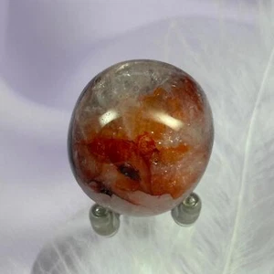 Piedra de cristal de cuarzo hematita fuego rojo 18,6 g SN56196 - Imagen 1 de 4