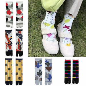 1Pair Sandal Two-Toed Socks Women Split Toe Tabi Socks Kimono Flip Flop Fashion