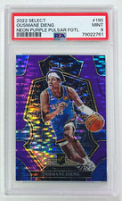 2022-23 Select Ousmane Dieng Premier Level Neon Purple Pulsar FOTL /5 PSA 9 #190