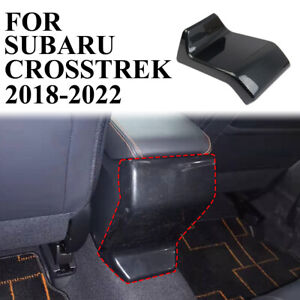 Carbon Fiber Armrest box rear protection cover trim For Subaru Crosstrek 2018-22