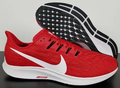 NIKE AIR ZOOM PEGASUS 36 UNIVERSITY RED WHITE RUNNING NEW BV1773-600 (SIZE 15) - Image 1 of 4