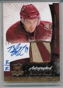 10/11 Upper Deck The Cup Brett  MacLean Gold Patch Auto RC #'ed 39/39 Jersey #